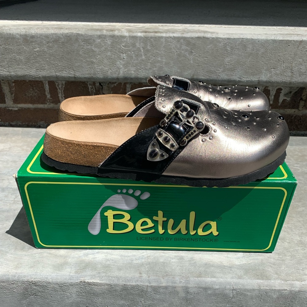 Betula by Birkenstock Studded Mule Clog Sandal